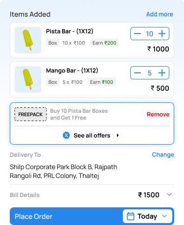 Place Order in One Click