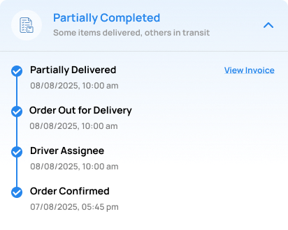 Retailer Tracks Delivery & Manages Payments