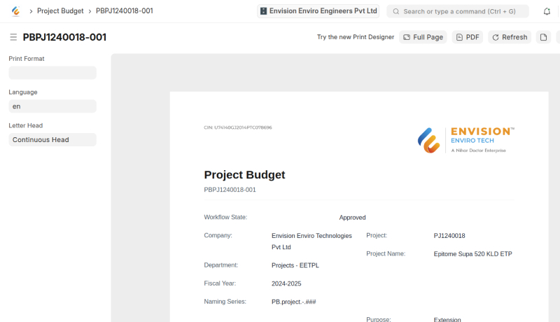 Budgeting & Cost Control