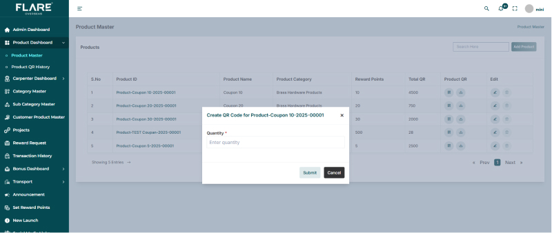 Product QR Code Generator