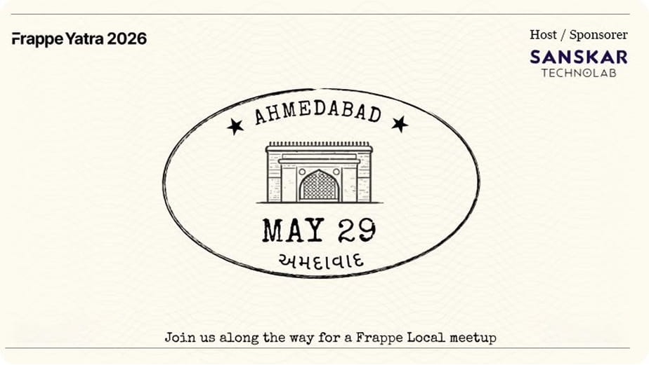 Frappe Yatra: Ahmedabad 2026