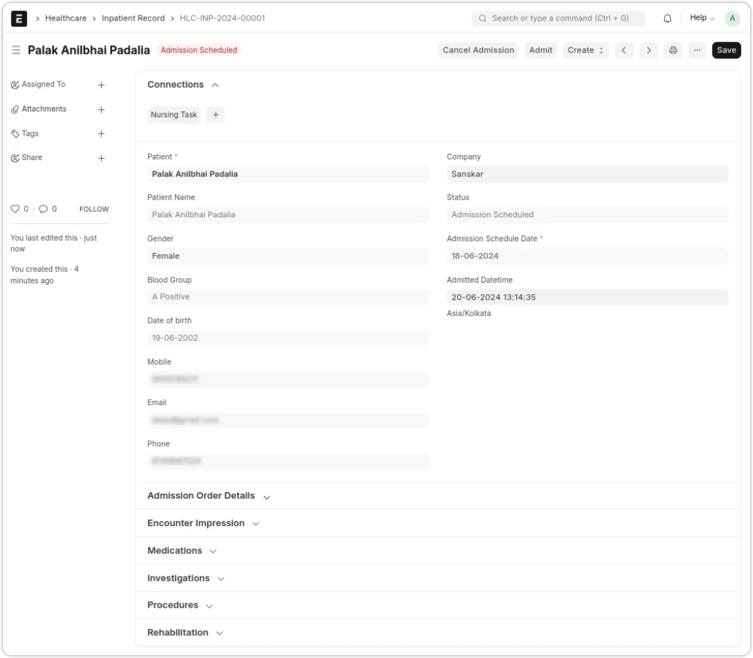 Inpatient Facility Management