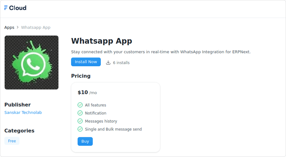 Whatsapp product